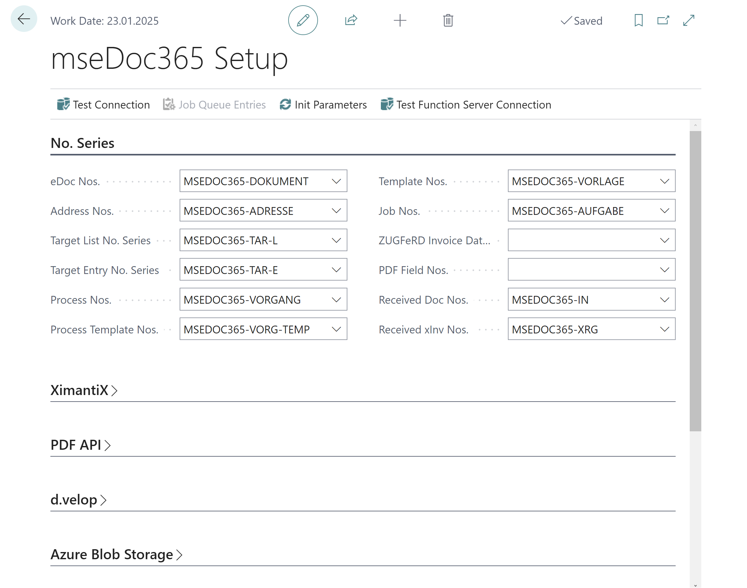 mseDoc365 setup